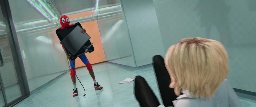 Still frame 184 from Spider-Man: Into the Spider-Verse (2018) directed by Bob Persichetti, Peter Ramsey, Rodney Rothman
