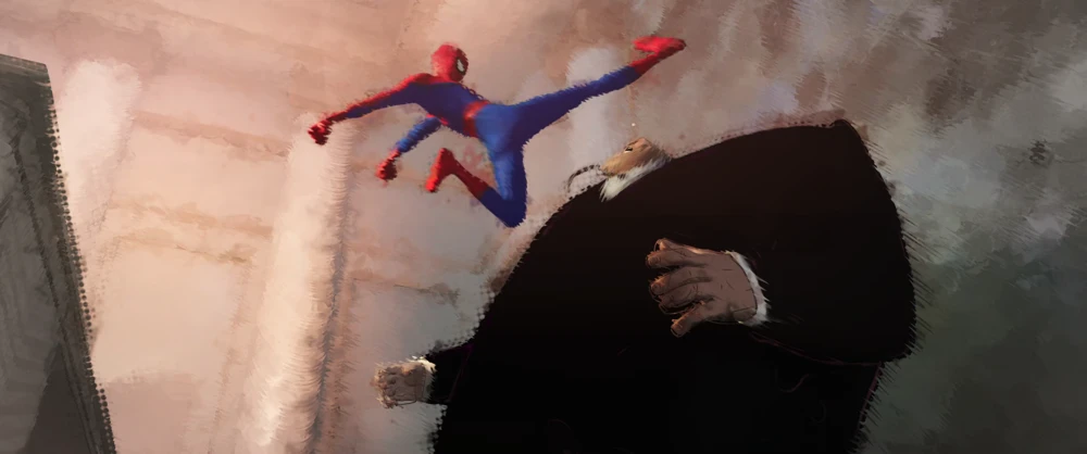 Still frame 204 from Spider-Man: Into the Spider-Verse (2018) directed by Bob Persichetti, Peter Ramsey, Rodney Rothman