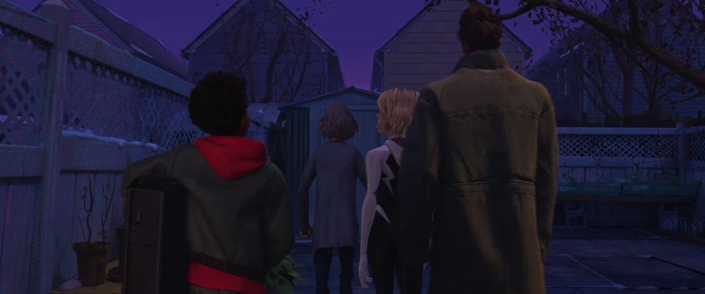 Still frame 216 from Spider-Man: Into the Spider-Verse (2018) directed by Bob Persichetti, Peter Ramsey, Rodney Rothman