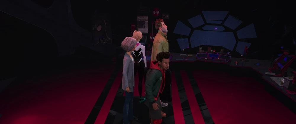 Still frame 218 from Spider-Man: Into the Spider-Verse (2018) directed by Bob Persichetti, Peter Ramsey, Rodney Rothman