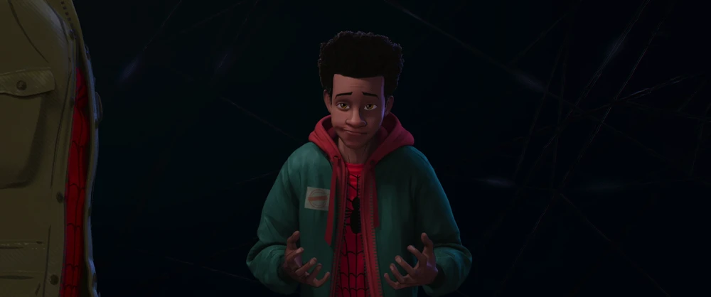 Still frame 231 from Spider-Man: Into the Spider-Verse (2018) directed by Bob Persichetti, Peter Ramsey, Rodney Rothman