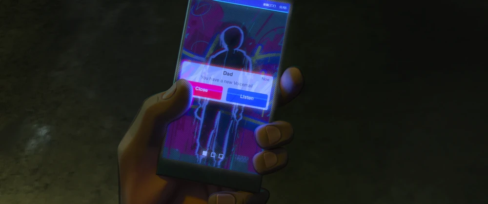Still frame 238 from Spider-Man: Into the Spider-Verse (2018) directed by Bob Persichetti, Peter Ramsey, Rodney Rothman