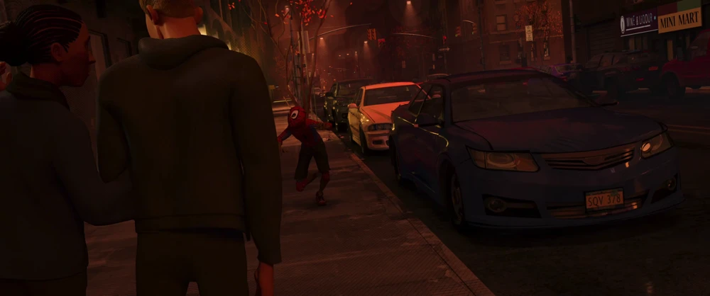 Still frame 249 from Spider-Man: Into the Spider-Verse (2018) directed by Bob Persichetti, Peter Ramsey, Rodney Rothman