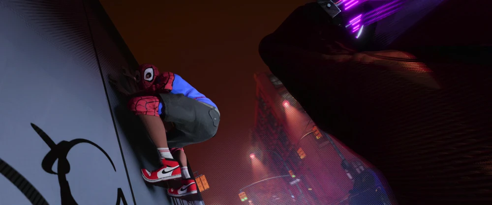 Still frame 250 from Spider-Man: Into the Spider-Verse (2018) directed by Bob Persichetti, Peter Ramsey, Rodney Rothman