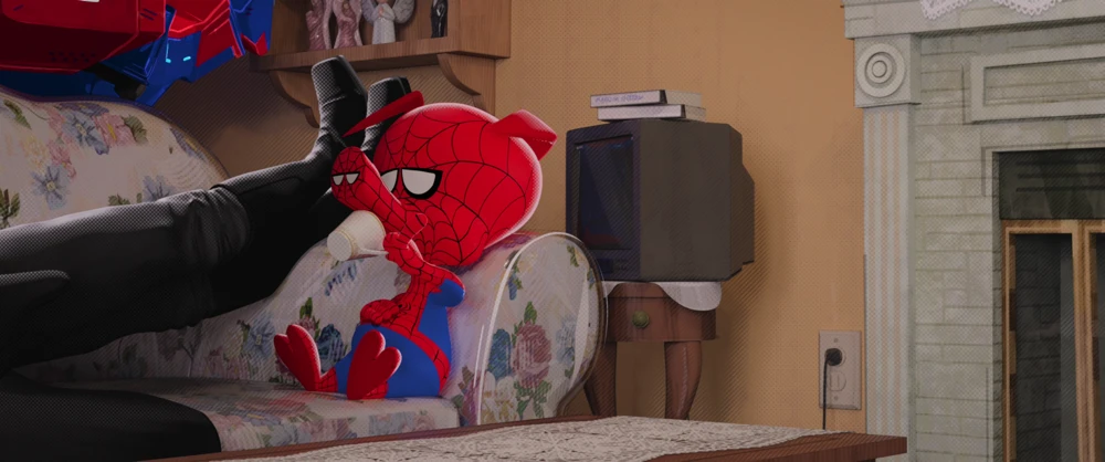 Still frame 254 from Spider-Man: Into the Spider-Verse (2018) directed by Bob Persichetti, Peter Ramsey, Rodney Rothman