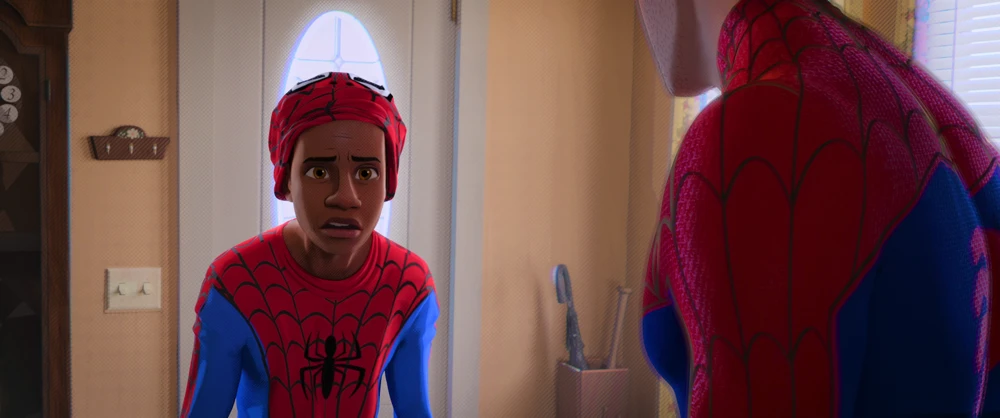 Still frame 255 from Spider-Man: Into the Spider-Verse (2018) directed by Bob Persichetti, Peter Ramsey, Rodney Rothman