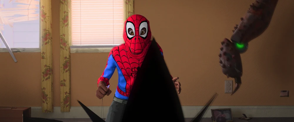 Still frame 260 from Spider-Man: Into the Spider-Verse (2018) directed by Bob Persichetti, Peter Ramsey, Rodney Rothman