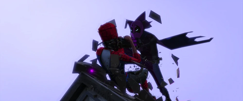 Still frame 264 from Spider-Man: Into the Spider-Verse (2018) directed by Bob Persichetti, Peter Ramsey, Rodney Rothman