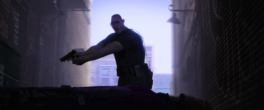 Still frame 273 from Spider-Man: Into the Spider-Verse (2018) directed by Bob Persichetti, Peter Ramsey, Rodney Rothman
