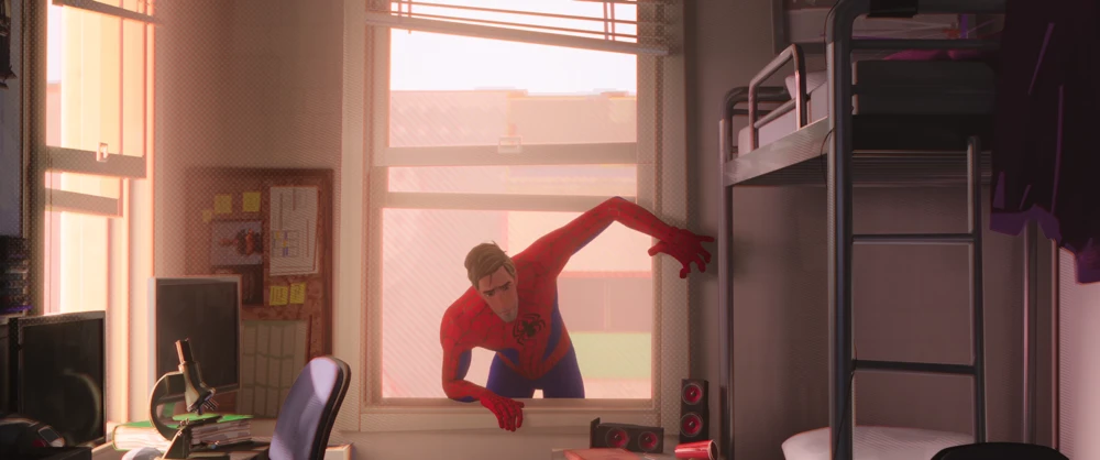 Still frame 276 from Spider-Man: Into the Spider-Verse (2018) directed by Bob Persichetti, Peter Ramsey, Rodney Rothman
