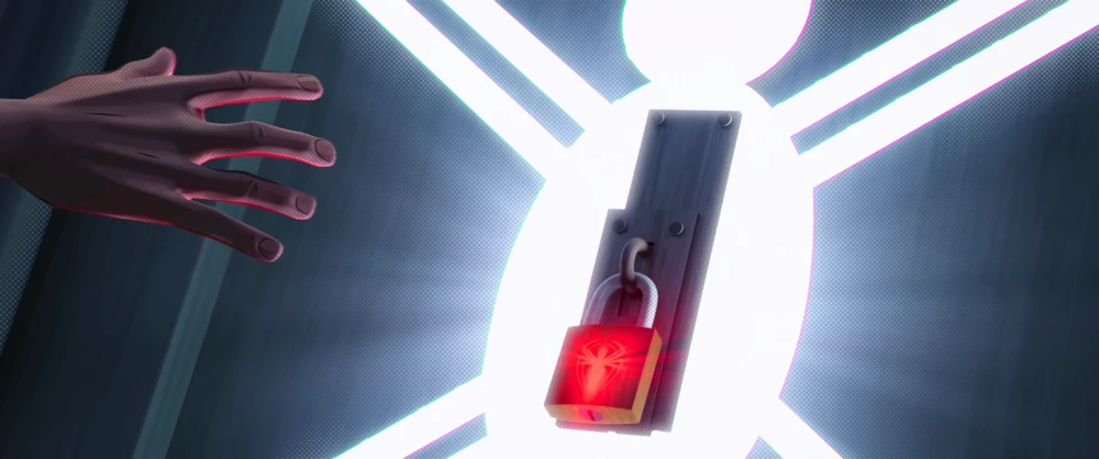 Still frame 299 from Spider-Man: Into the Spider-Verse (2018) directed by Bob Persichetti, Peter Ramsey, Rodney Rothman