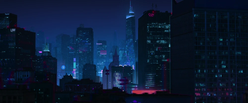 Still frame 300 from Spider-Man: Into the Spider-Verse (2018) directed by Bob Persichetti, Peter Ramsey, Rodney Rothman