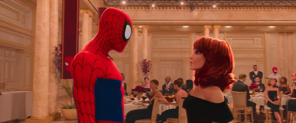 Still frame 310 from Spider-Man: Into the Spider-Verse (2018) directed by Bob Persichetti, Peter Ramsey, Rodney Rothman