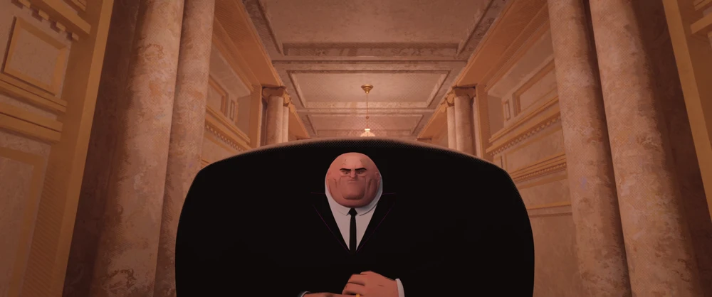 Still frame 313 from Spider-Man: Into the Spider-Verse (2018) directed by Bob Persichetti, Peter Ramsey, Rodney Rothman