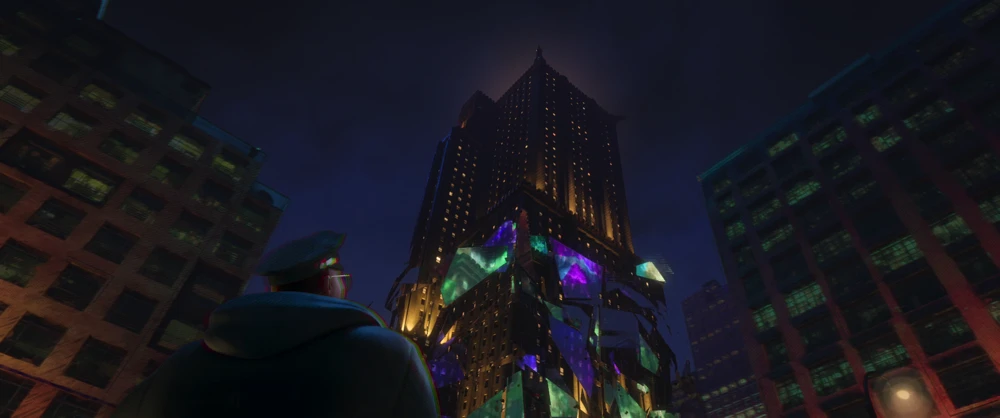 Still frame 315 from Spider-Man: Into the Spider-Verse (2018) directed by Bob Persichetti, Peter Ramsey, Rodney Rothman