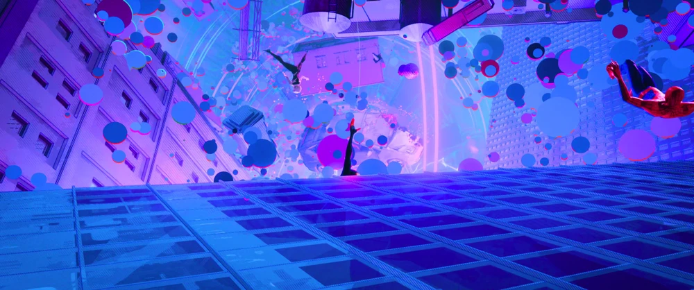 Still frame 324 from Spider-Man: Into the Spider-Verse (2018) directed by Bob Persichetti, Peter Ramsey, Rodney Rothman
