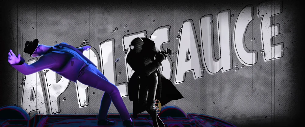 Still frame 325 from Spider-Man: Into the Spider-Verse (2018) directed by Bob Persichetti, Peter Ramsey, Rodney Rothman