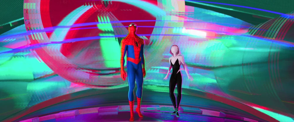 Still frame 332 from Spider-Man: Into the Spider-Verse (2018) directed by Bob Persichetti, Peter Ramsey, Rodney Rothman