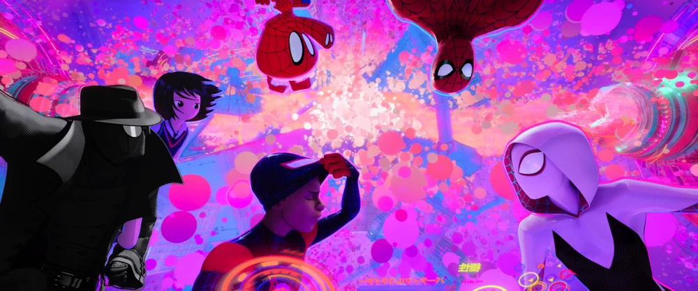 Still frame 336 from Spider-Man: Into the Spider-Verse (2018) directed by Bob Persichetti, Peter Ramsey, Rodney Rothman