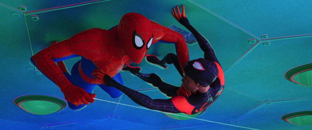 Still frame 341 from Spider-Man: Into the Spider-Verse (2018) directed by Bob Persichetti, Peter Ramsey, Rodney Rothman
