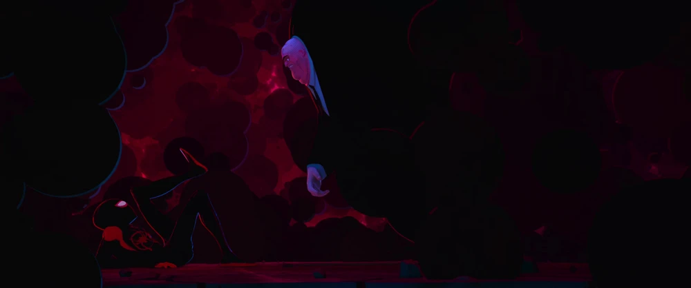 Still frame 354 from Spider-Man: Into the Spider-Verse (2018) directed by Bob Persichetti, Peter Ramsey, Rodney Rothman