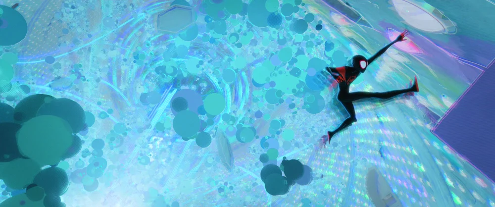 Still frame 360 from Spider-Man: Into the Spider-Verse (2018) directed by Bob Persichetti, Peter Ramsey, Rodney Rothman