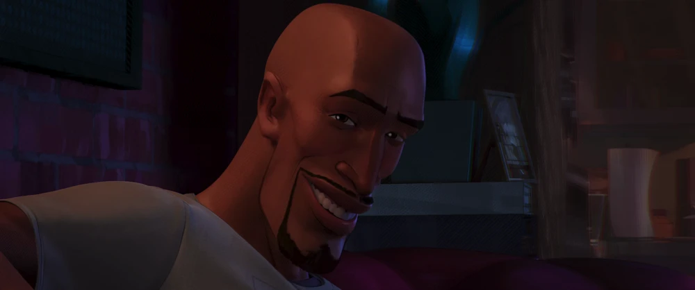 Still frame 32 from Spider-Man: Into the Spider-Verse (2018) directed by Bob Persichetti, Peter Ramsey, Rodney Rothman