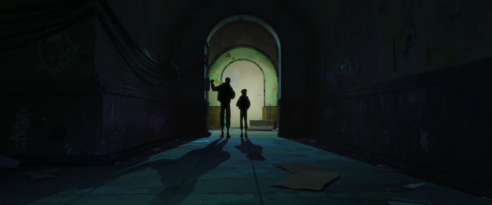 Still frame 38 from Spider-Man: Into the Spider-Verse (2018) directed by Bob Persichetti, Peter Ramsey, Rodney Rothman