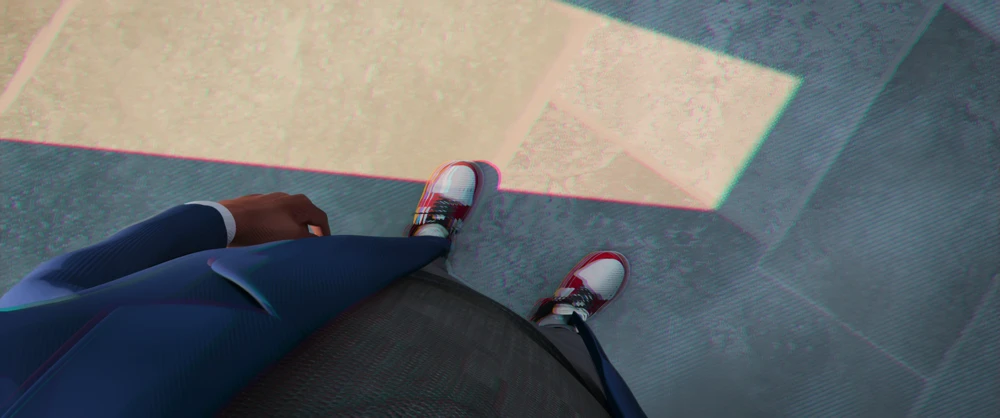 Still frame 50 from Spider-Man: Into the Spider-Verse (2018) directed by Bob Persichetti, Peter Ramsey, Rodney Rothman