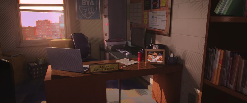 Still frame 57 from Spider-Man: Into the Spider-Verse (2018) directed by Bob Persichetti, Peter Ramsey, Rodney Rothman