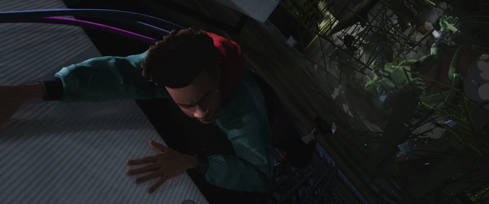 Still frame 74 from Spider-Man: Into the Spider-Verse (2018) directed by Bob Persichetti, Peter Ramsey, Rodney Rothman