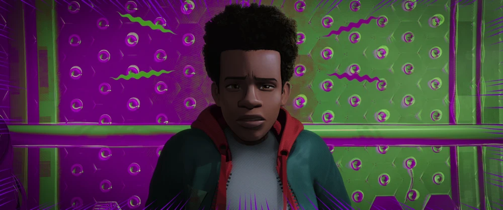Still frame 76 from Spider-Man: Into the Spider-Verse (2018) directed by Bob Persichetti, Peter Ramsey, Rodney Rothman