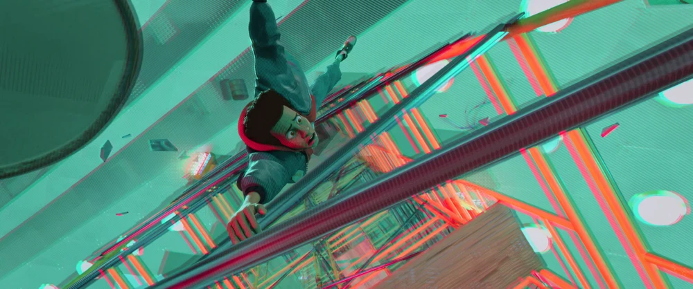 Still frame 85 from Spider-Man: Into the Spider-Verse (2018) directed by Bob Persichetti, Peter Ramsey, Rodney Rothman