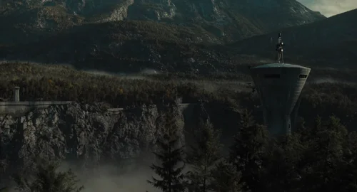 Still frame 390 from The Gorge (2025) directed by Scott Derrickson