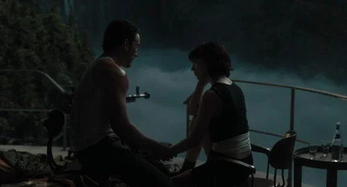 Still frame 391 from The Gorge (2025) directed by Scott Derrickson