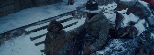 Still frame 53 from The Hateful Eight (2015) directed by Quentin Tarantino
