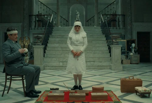 Still frame 63 from The Phoenician Scheme (2025) directed by Wes Anderson