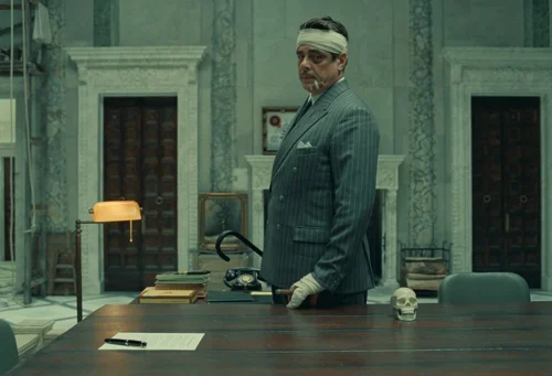 Still frame 65 from The Phoenician Scheme (2025) directed by Wes Anderson