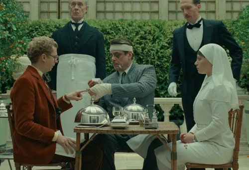 Still frame 69 from The Phoenician Scheme (2025) directed by Wes Anderson