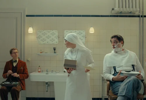 Still frame 74 from The Phoenician Scheme (2025) directed by Wes Anderson