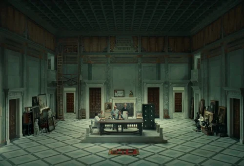 Still frame 86 from The Phoenician Scheme (2025) directed by Wes Anderson