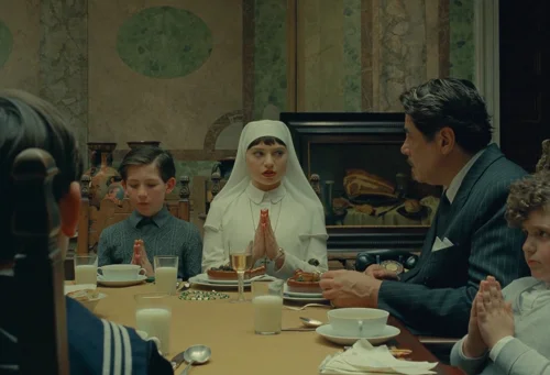 Still frame 92 from The Phoenician Scheme (2025) directed by Wes Anderson