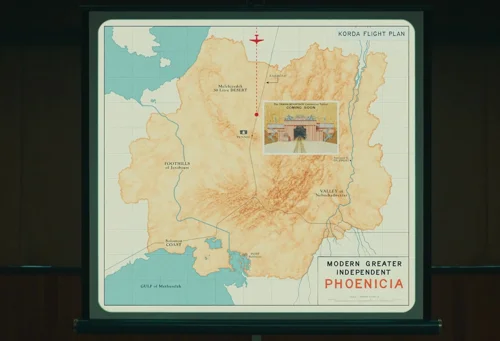 Still frame 114 from The Phoenician Scheme (2025) directed by Wes Anderson