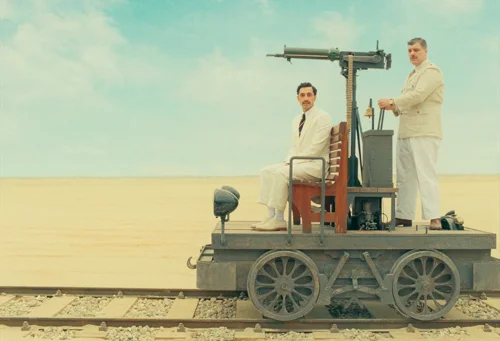 Still frame 140 from The Phoenician Scheme (2025) directed by Wes Anderson