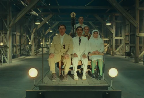 Still frame 150 from The Phoenician Scheme (2025) directed by Wes Anderson
