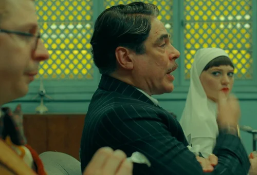 Still frame 213 from The Phoenician Scheme (2025) directed by Wes Anderson