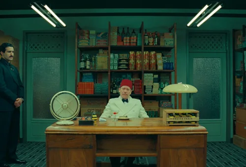 Still frame 214 from The Phoenician Scheme (2025) directed by Wes Anderson