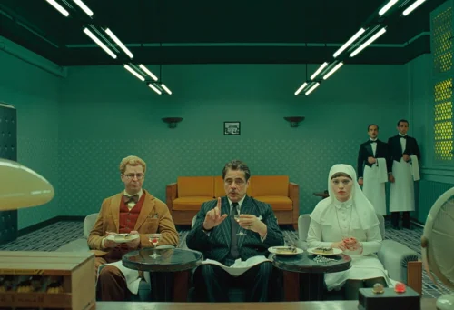 Still frame 215 from The Phoenician Scheme (2025) directed by Wes Anderson