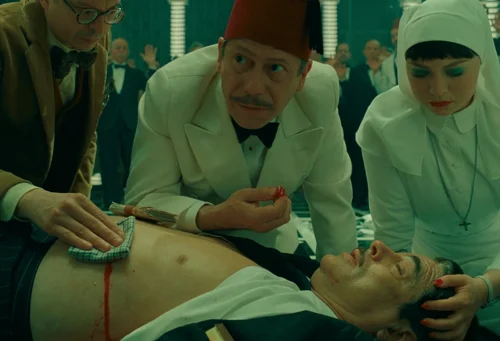 Still frame 226 from The Phoenician Scheme (2025) directed by Wes Anderson