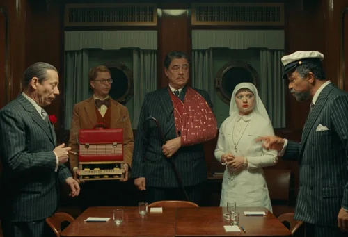 Still frame 233 from The Phoenician Scheme (2025) directed by Wes Anderson